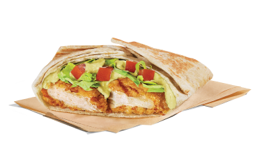 Crispy Chicken Wrap Salsa Poblano