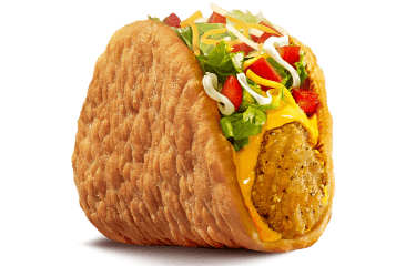 Crispy Chicken Chalupa Salsa de Queso